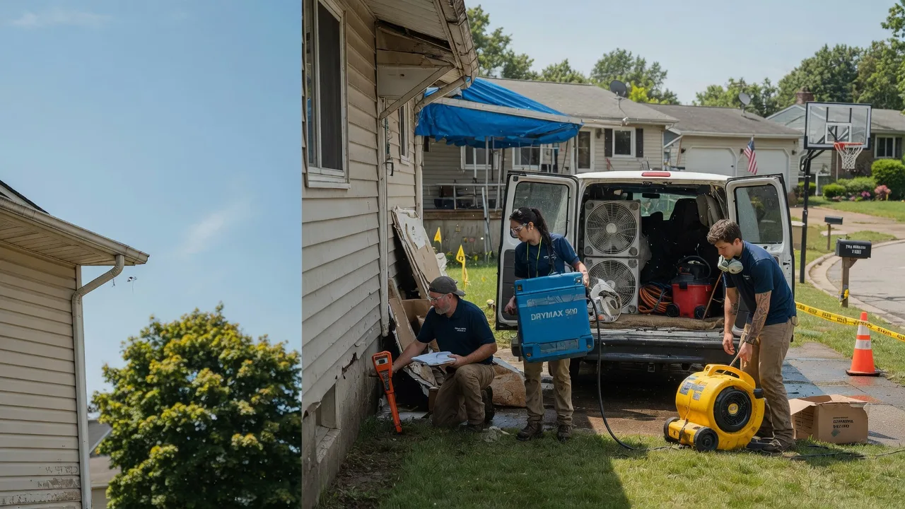 Ceiling Leak Cleanup in Waterford, OH near me