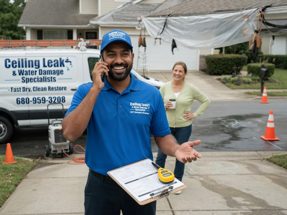Ceiling Leak Cleanup Waterford, OH FAQs